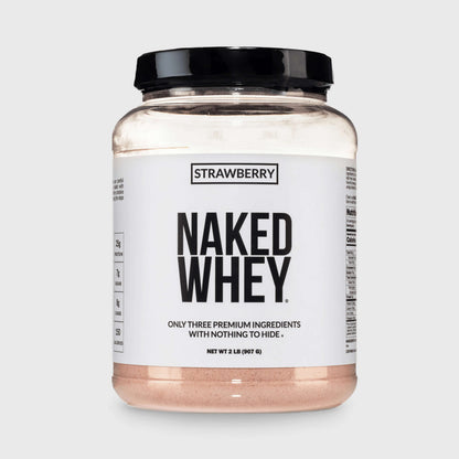 Strawberry Whey Protein Powder - Strawberry - Standard Size for Smooth Everyday Protein Shakes