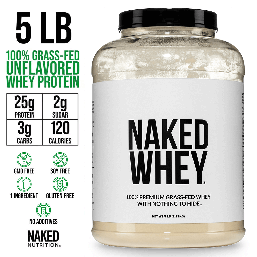 Grass Fed Whey Protein Powder - Unflavored - Bulk Size for Smooth Everyday Protein Shakes