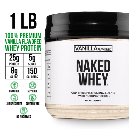 Vanilla Whey Protein Powder 1lb - Vanilla for Smooth Everyday Protein Shakes