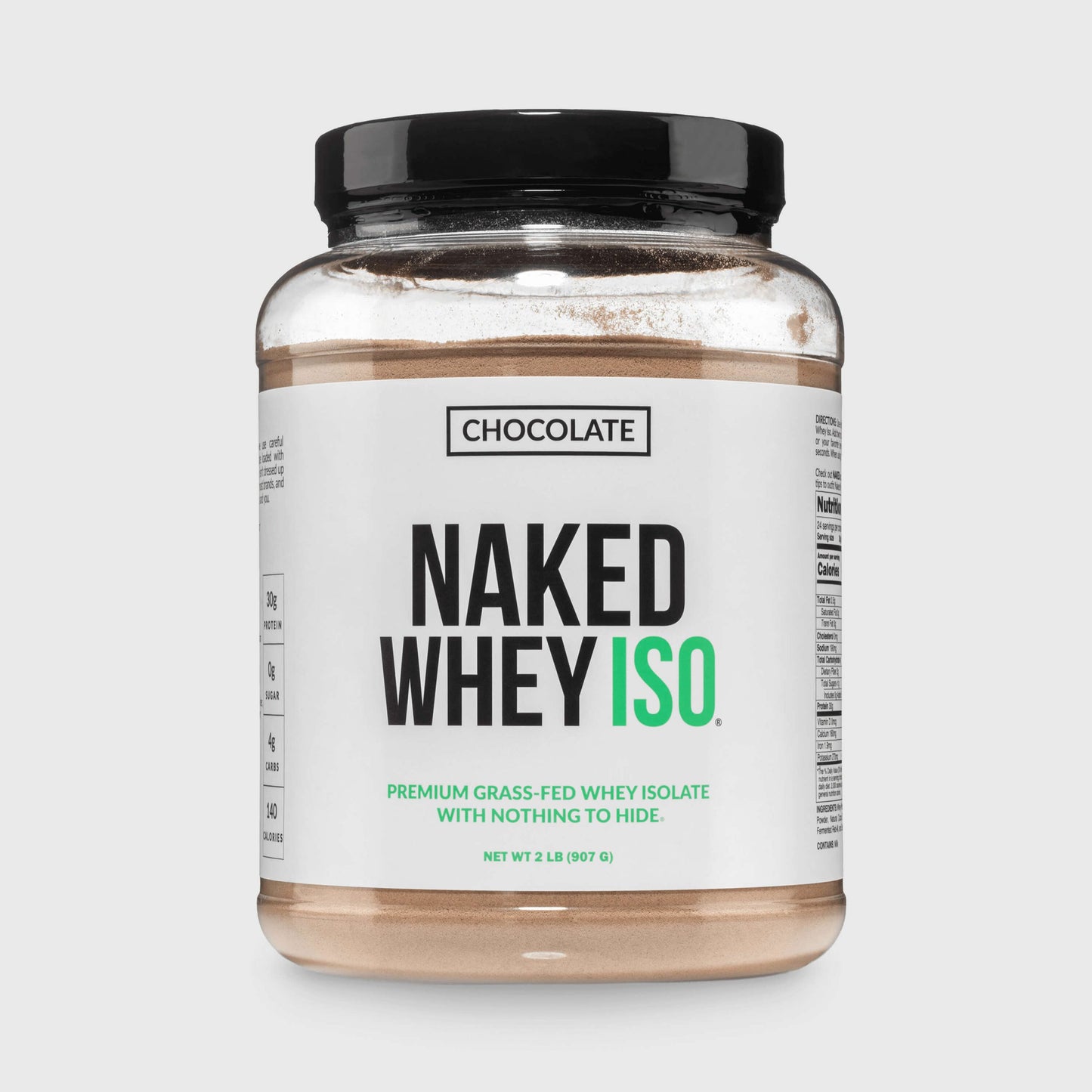 Chocolate Grass - Fed Whey Isolate Protein Powder - Chocolate for Smooth Everyday Protein Shakes