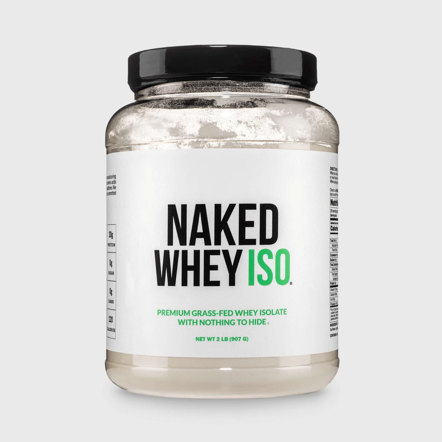 Grass Fed Whey Isolate Protein Powder - Unflavored for Smooth Everyday Protein Shakes