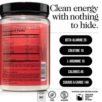 Cherry Lime Pre Workout Supplement - Cherry Lime for Easy Workout Drink Mixing