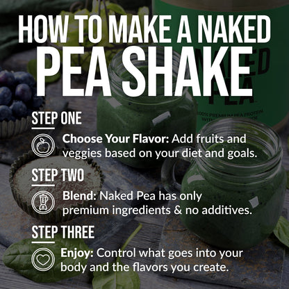 Chocolate Peanut Butter Pea Protein Powder - Chocolate PB - Chocolate Formula for Smooth Everyday Protein Shakes