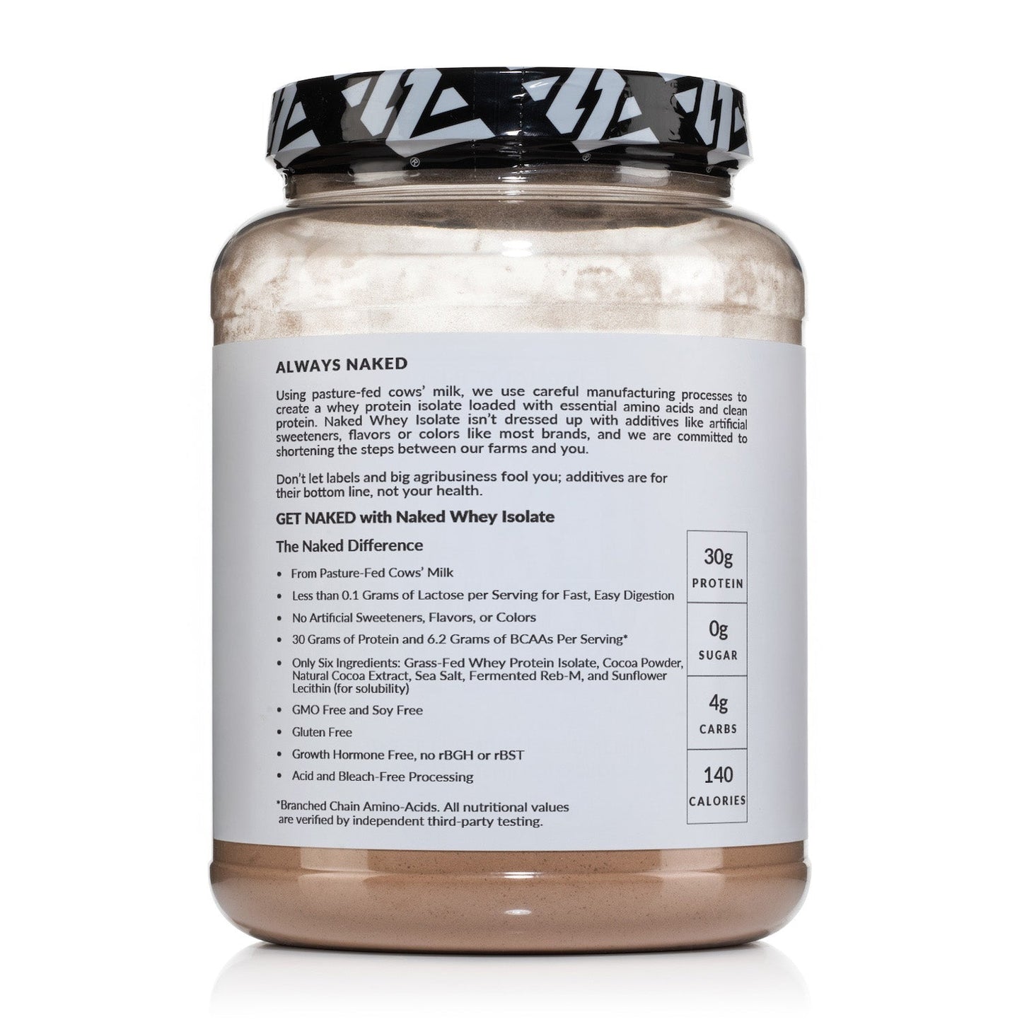 Chocolate Grass - Fed Whey Isolate Protein Powder - Chocolate for Smooth Everyday Protein Shakes