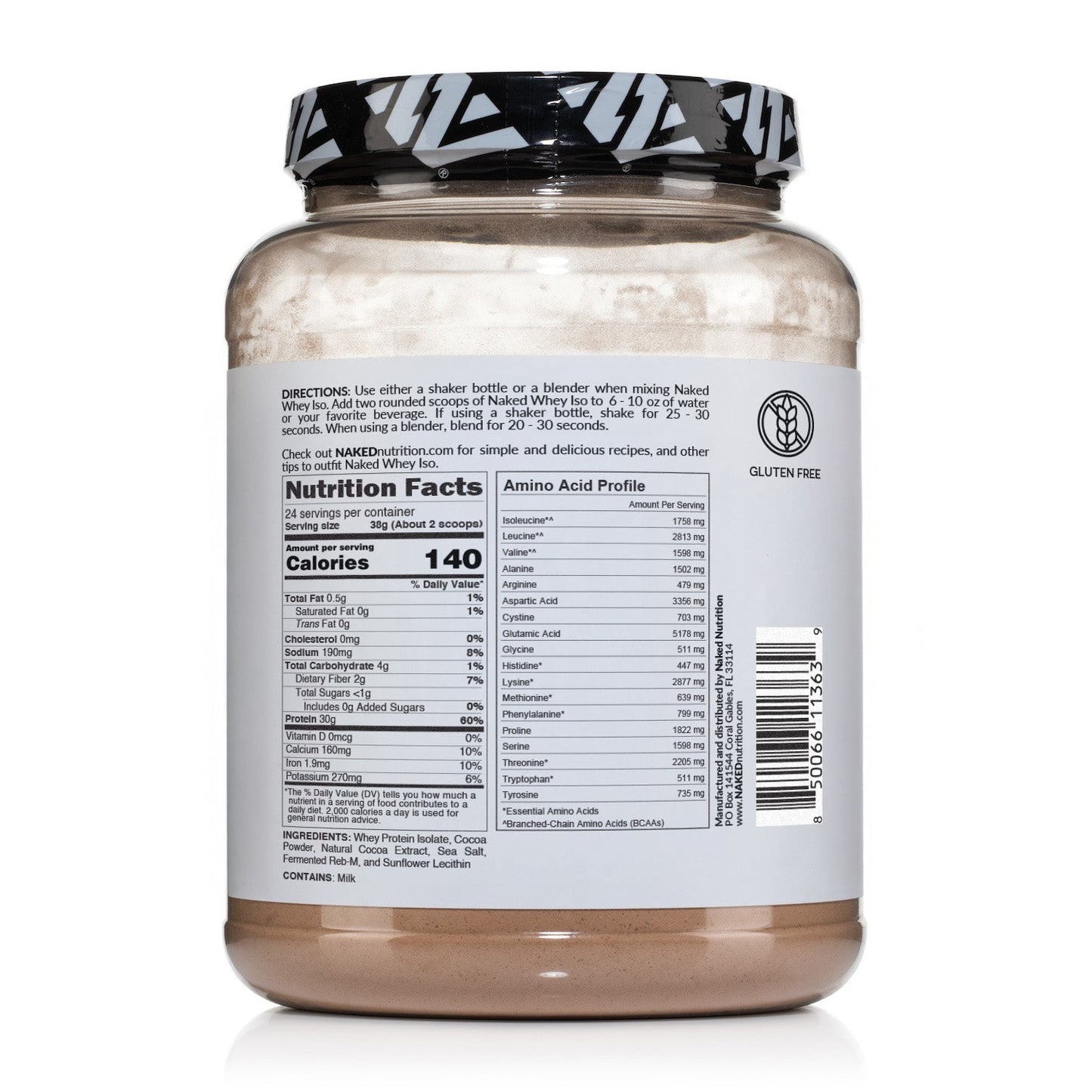 Chocolate Grass - Fed Whey Isolate Protein Powder - Chocolate for Smooth Everyday Protein Shakes