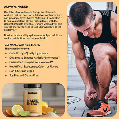 Citrus Pre Workout Supplement - Citrus for Easy Workout Drink Mixing