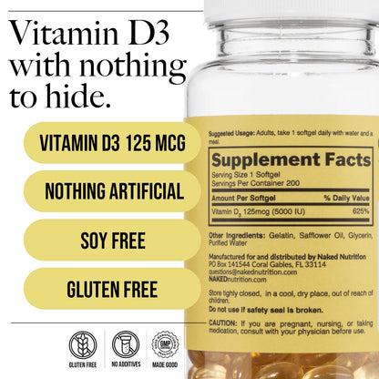 Daily Vitamin D3 Supplement - Vitamin D3 for Straightforward Everyday Nutrition
