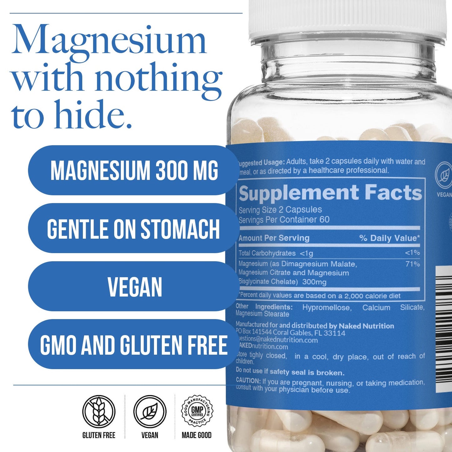 Daily Magnesium Supplement - Magnesium for Straightforward Everyday Nutrition