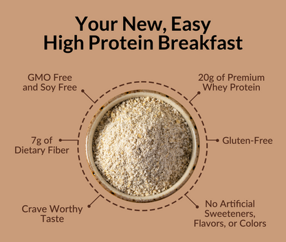 Double Chocolate Protein Oats - Double Chocolate for Easy Protein Breakfast Bowls