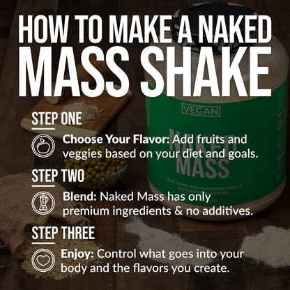 Double Chocolate Vegan Mass Gainer Supplement - Double Chocolate (Vegan) for Convenient High - Calorie Nutrition Shakes