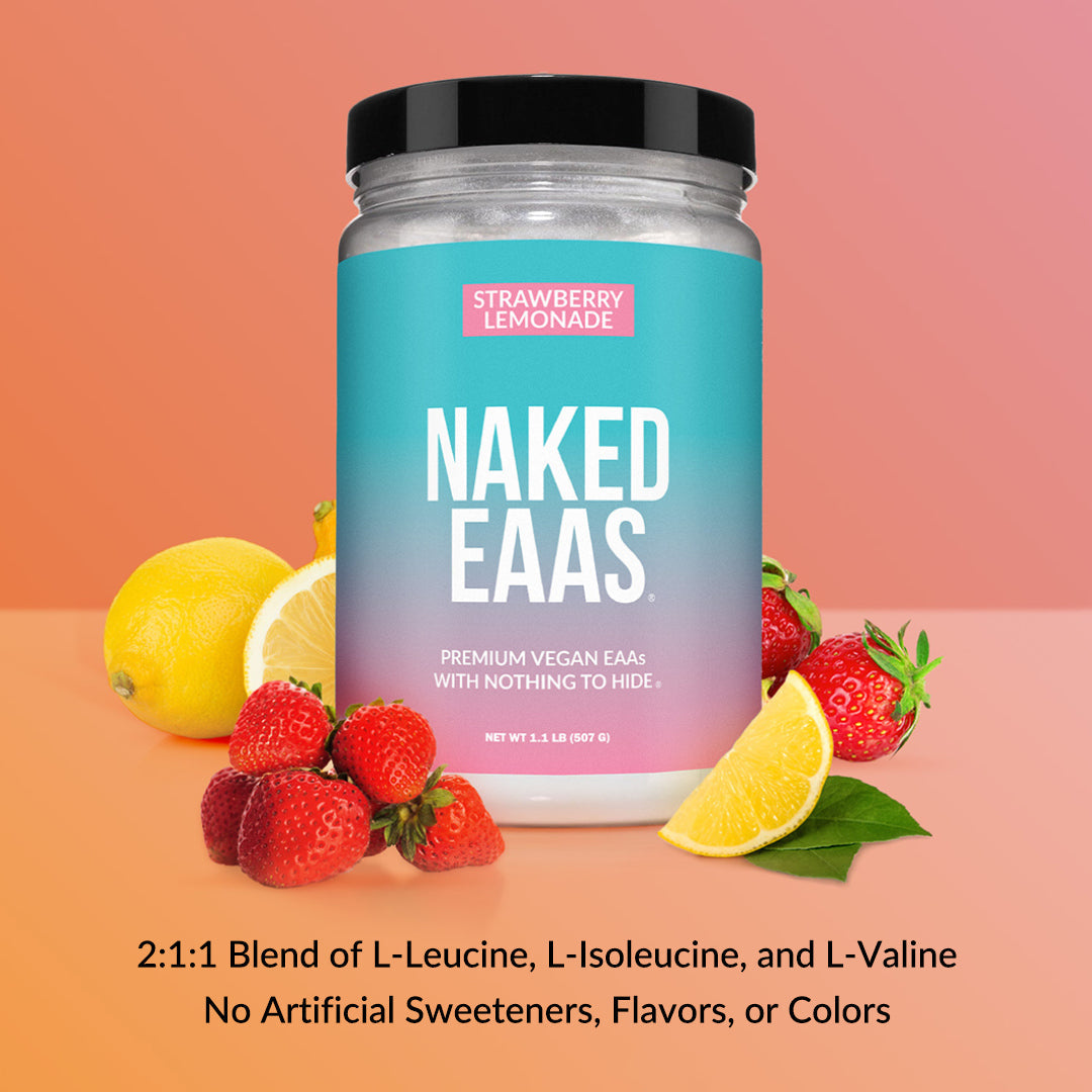 Strawberry Lemonade Essential Amino Acids Supplement - Strawberry EAA for Easy Workout Drink Mixing