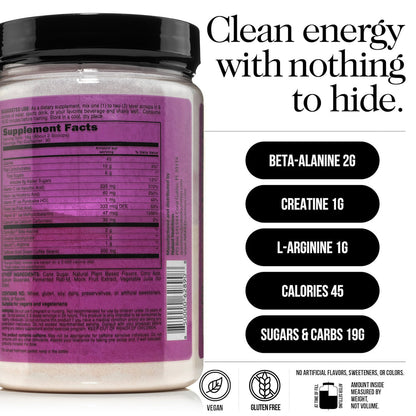 Fruit Punch Pre Workout Supplement - Fruit Punch for Easy Workout Drink Mixing