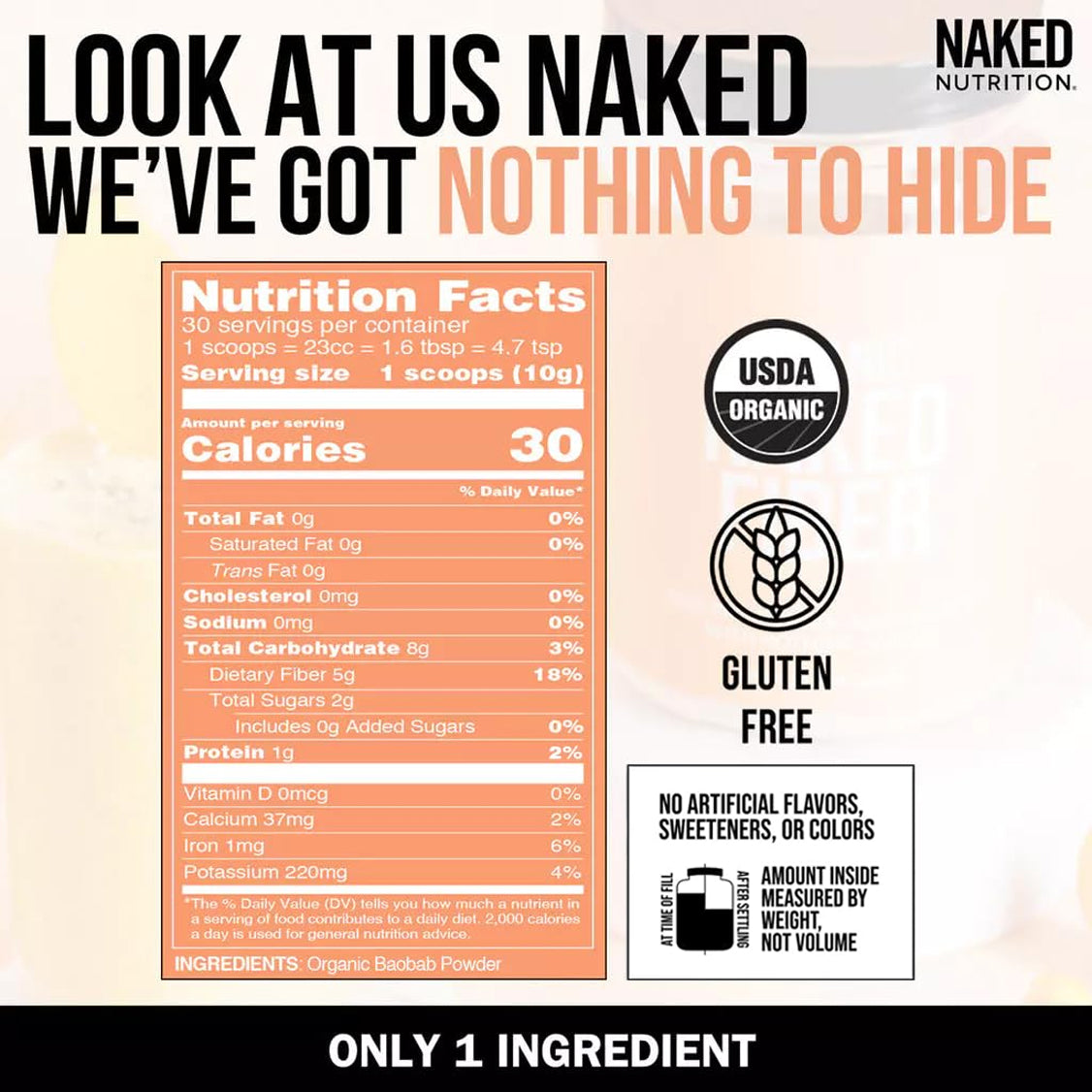 Organic Fiber Supplement for Simple Everyday Nutrition Routines