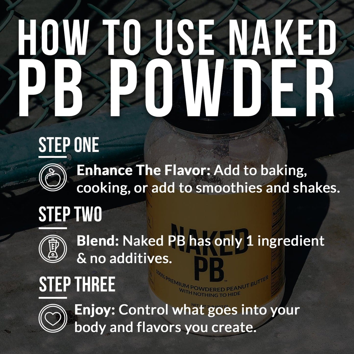Powdered Peanut Butter - PB - 2 LB for Smooth Everyday Protein Shakes