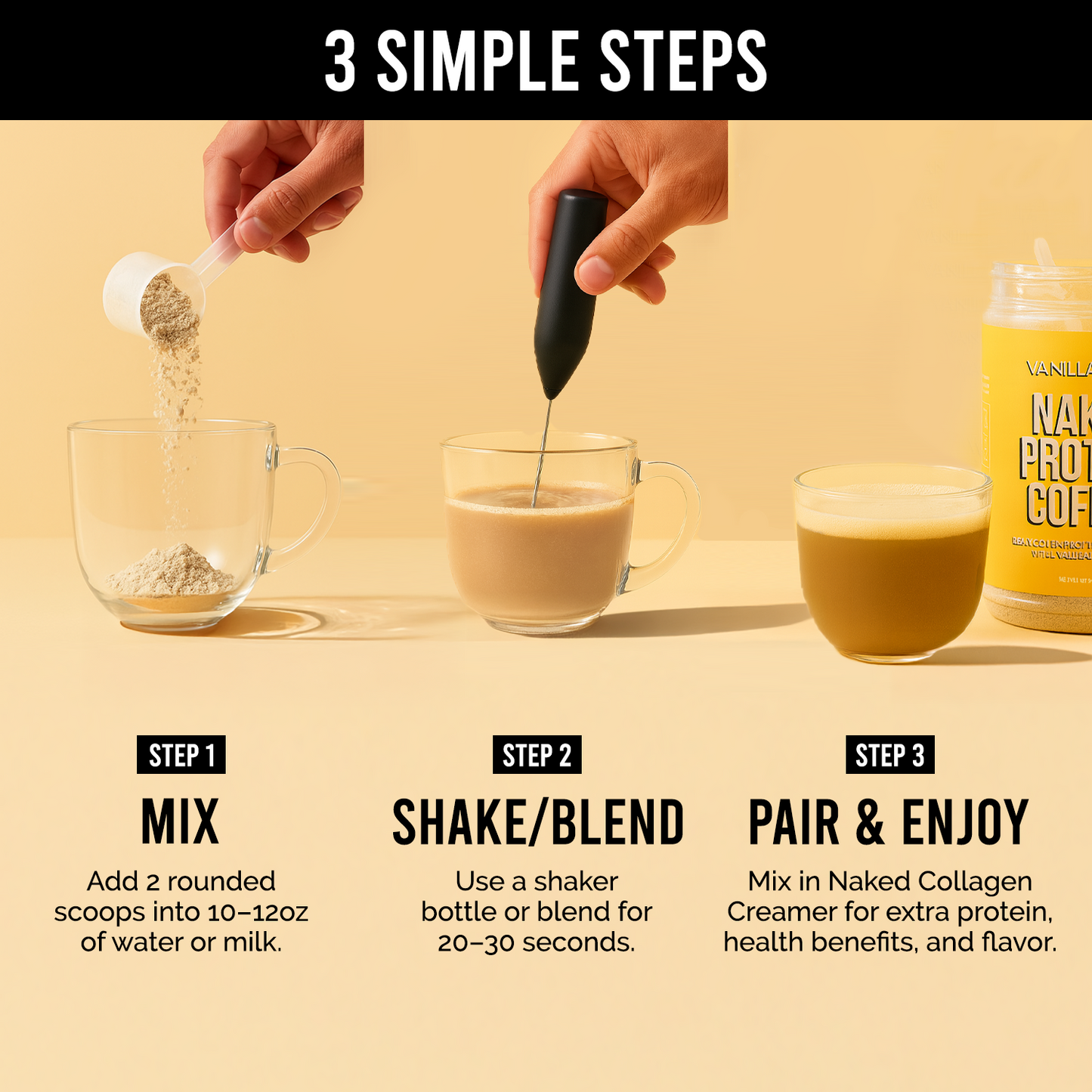Vanilla Latte Protein Iced Coffee - Vanilla Latte for Convenient Coffee and Protein Drinks