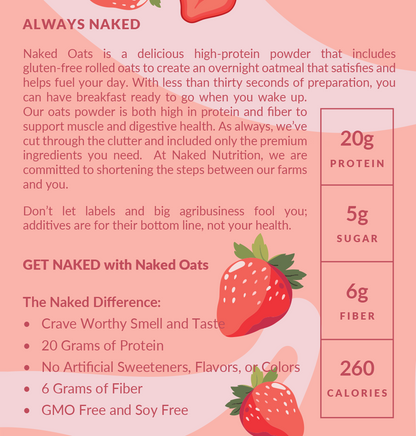 Strawberry Cream Protein Oats - Strawberry Cream for Easy Protein Breakfast Bowls