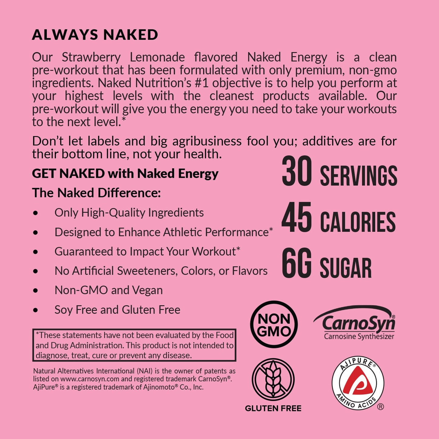 Strawberry Lemonade Pre Workout Supplement - Strawberry Lemonade for Easy Workout Drink Mixing