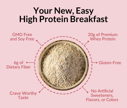 Strawberry Cream Protein Oats - Strawberry Cream for Easy Protein Breakfast Bowls