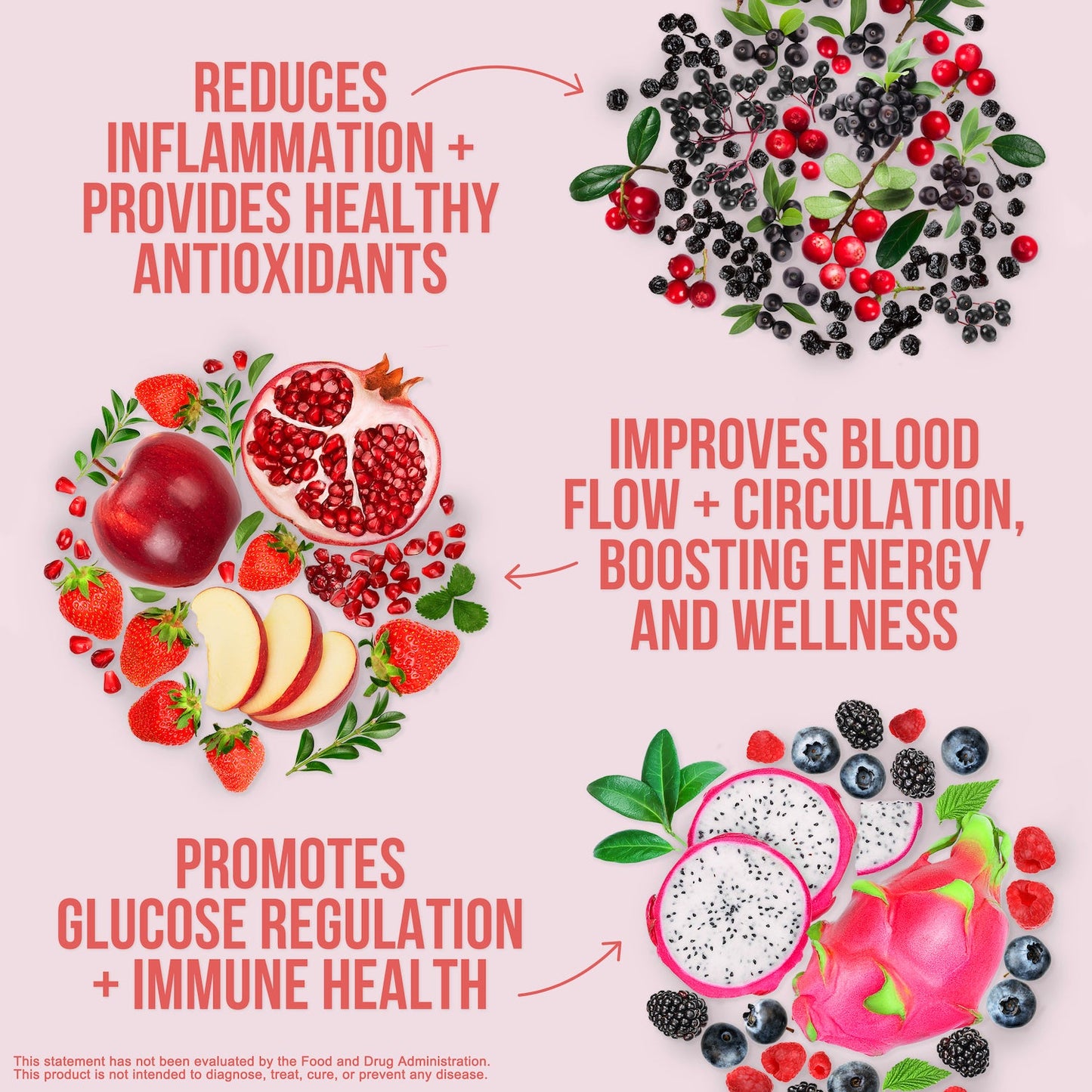 Red Fruit and Vegetable Blend Powder for Simple Everyday Nutrition Routines