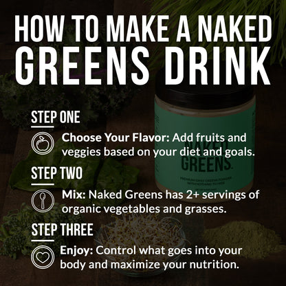 Organic Greens, Prebiotic and Probiotic Powder for Simple Everyday Nutrition Routines