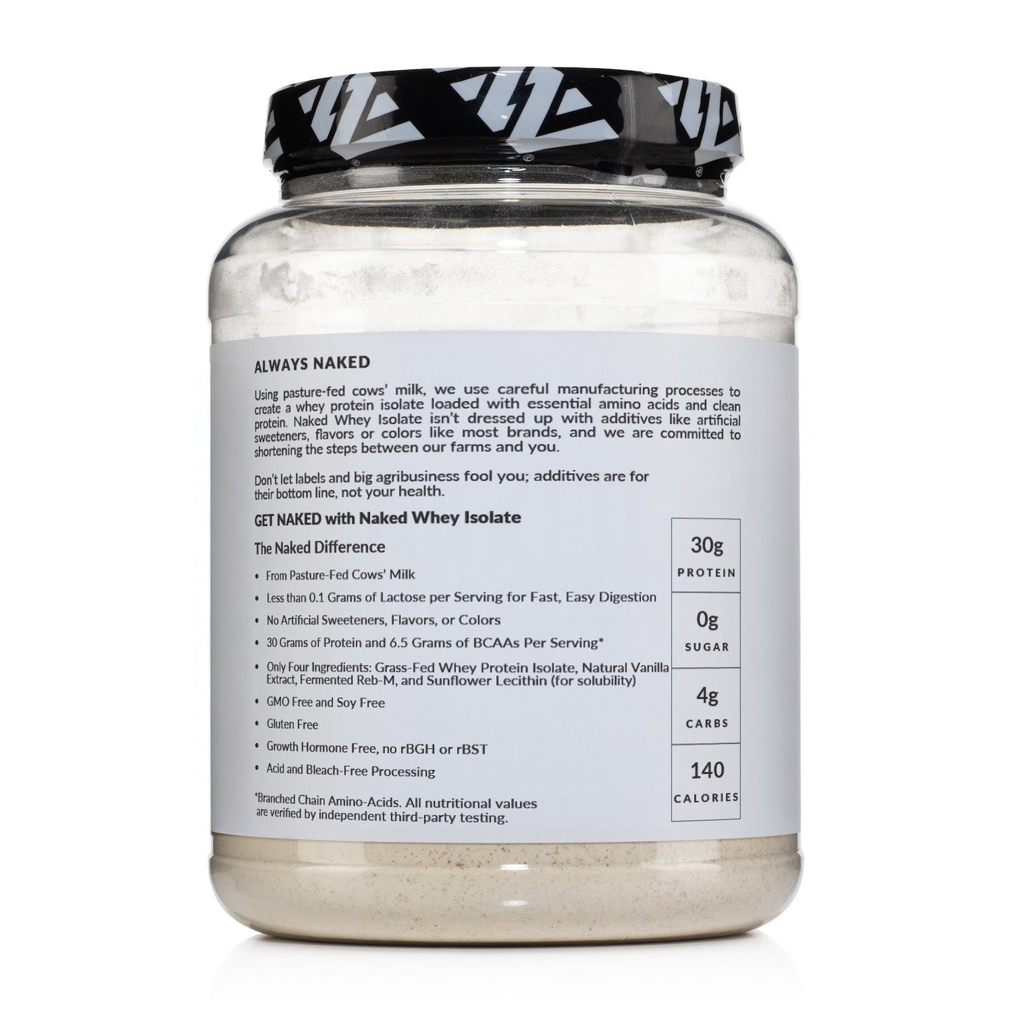 Vanilla Grass - Fed Whey Isolate Protein Powder - Vanilla for Smooth Everyday Protein Shakes