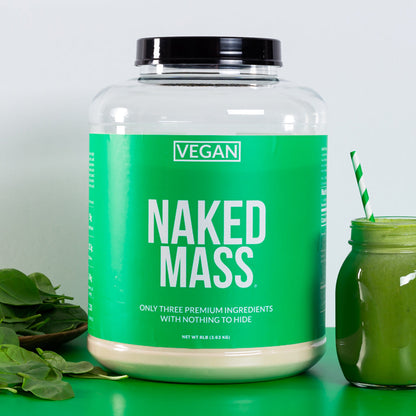 Chocolate Peanut Butter Vegan Mass Gainer Supplement - Chocolate PB (Vegan) for Convenient High - Calorie Nutrition Shakes