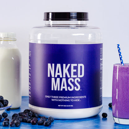 Mass Gainer Protein Supplement - Unflavored 12LB for Convenient High - Calorie Nutrition Shakes