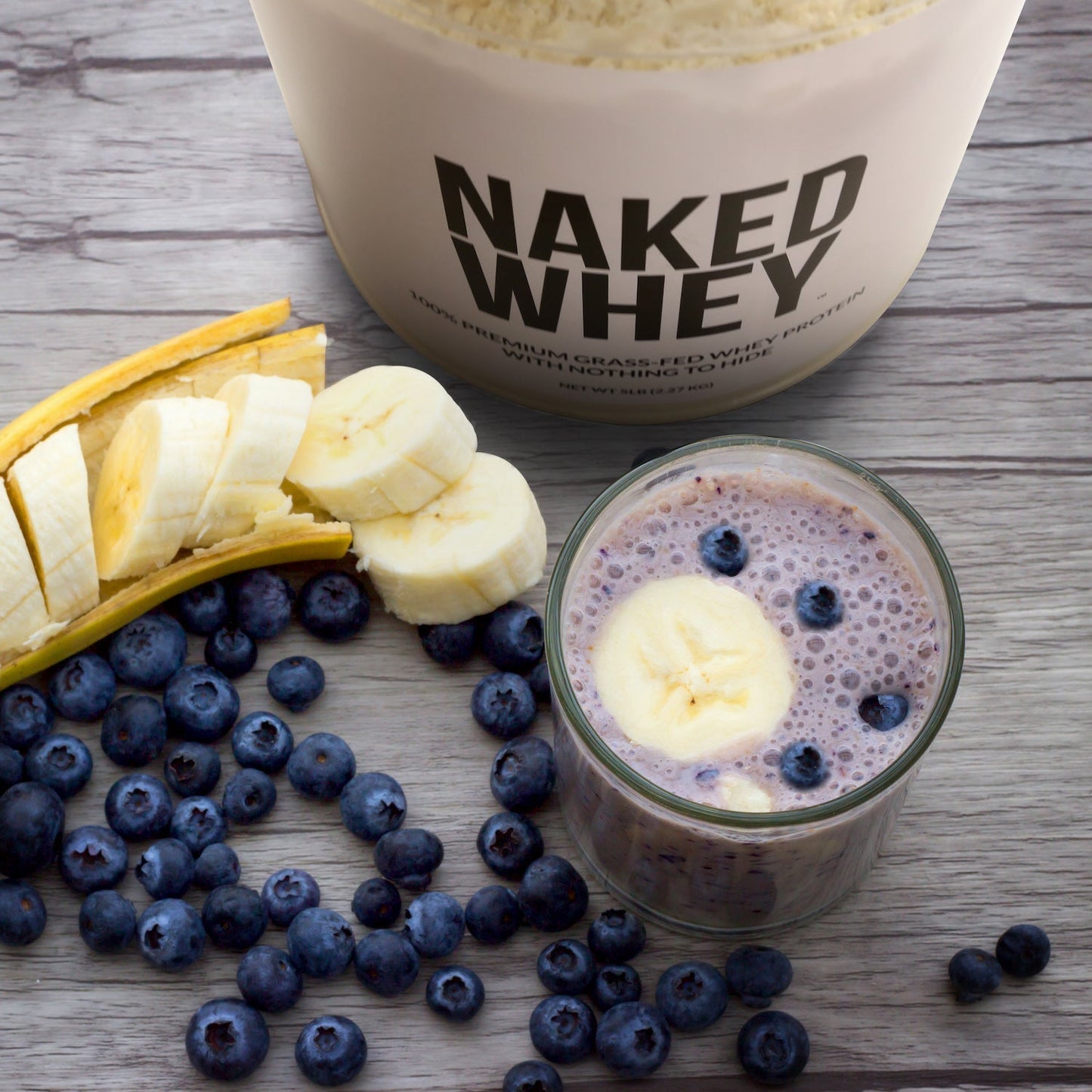 Grass Fed Whey Protein Powder - Unflavored - Standard Size for Smooth Everyday Protein Shakes