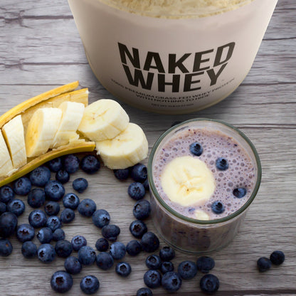 Grass Fed Whey Protein Powder - Unflavored - Standard Size for Smooth Everyday Protein Shakes